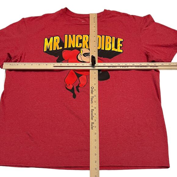 Disney Pixar Mr. Incredible T-Shirt Red Graphic Tee Adult Size XL Superhero - Picture 6 of 6